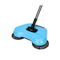 Broom and Dustpan With Long Handle Telescopic Up Windproof Stainless Steel Extra Long Handle Broom And Dustpan Rotatable Non-Slip Handle Broom Set Used For Home Kitchen Office Toilet