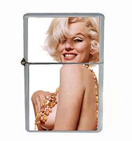 Helo Marilyn Monroe Naked Wearing Necklace Flip Top Oil Cigarette Lighter Sexy Smoking Classic