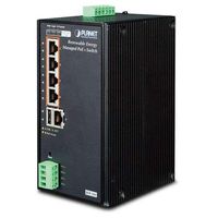 PLANET IP30 Industrial Renewable Energy 4-Port 10/100/1000T 802.3at PoE+ Managed Ethernet Switch / BSP-360 /