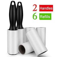 360 Sheet Extra Sticky Lint Roller - Pet Hair Remover for Clothes - 2 Handles + 6 Refills Pack
