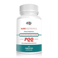 Pure Nootropics -PQQ (Pyrroloquinoline Quinone) 20mg Capsule | 60 Veg Caps Value Pack | Supports Mitochondrial Function & REDOX (Reduction-Oxidation) | May Help with Sleep & Cognitive Function Decline
