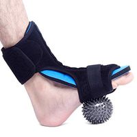 Plantar Fasciitis Night Splint for Effective Relief from Plantar Fasciitis Pain,Adjustable Elastic Strap Plantar Fasciitis Braces,Spiky Massage Ball,Arch Support Brace
