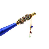 Cloisonn Diamond-Embedded Hookah Tips Shisha Nargila Hose Mouth Tips,Cigarette Holder, Luxury Middle Eastern Style Hookah Mouth Tips，Cigarette Holder (Colorful Diamond)