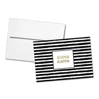 Sigma Kappa Striped Notecards(6)