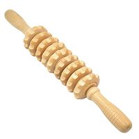 Wooden Nine Round Muscle Roller Stick Fitness Sports Massage Tool