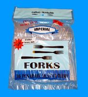 Pt. Fork Clear Heavy Duty 36 Count, Case of 48