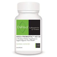 DaVinci Laboratories – Mega Probiotic ND 50, Non-Dairy Probiotic Supplement, Gluten-free, 60 Ct.