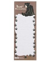 Bear Necessities Magnetic Animal Print Notepad by LazyOne | 50 Easy Tear Off Sheets Of Paper (ONE SIZE)
