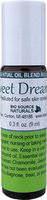 Sweet Dreams Essential Oil Blend Roll On (9 ml) with Essential Plant Oils of Nutmeg, Jasmine, Lavender, Rose, Roman Chamomile, Vanilla in Sweet Almond Oil for Safe Skin Contact