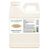 GreenHealth Sesame Seed Oil - 16 fl oz (473 ml) Plastic Jug w/Cap - 100% Pure Carrier Oil