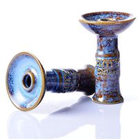 XZYP Arabian Hookah Ceramic Head Smoke Pot, Smoke Bowl Hookah Bowl Glazed Ceramic Head2