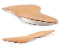 Pedag Correct Plus 3/4 Length Vegetable Tanned Leather Orthotic Footbed for Over-supinators, Large, 2.9 Ounce