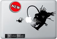 Angler Fish Macbook Decal Mac Decal Macbook Pro Laptop Sticker Vinyl Decal Mac Apple Skin 13"