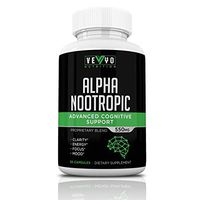 Natural Nootropic Brain Supplement by VEYO Nutrition – Focus Supplement w/Herbs to Boost Clarity, Cognitive Function & Productivity - Made in USA w/Bacopa Monnieri, Alpha GPC, Phosphatidylserine