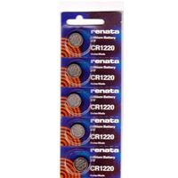 2 X CR1220 Renata Watch Batteries 5Pcs