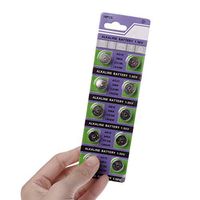 yuanhaourty 10PCS Alkaline AG12 1.5V Battery LR43 386 Button Coin Cell Batteries for Watch Toys Control Remote SR43 186 SR1142 LR1142