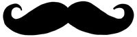 hBARSCI Mustache Vinyl Decal - 5 Inches - for Cars, Trucks, Windows, Laptops, Tablets, Outdoor-Grade 2.5mil Thick Vinyl - Black
