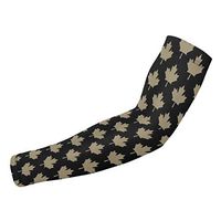 Sincerity First Maple Leaves UV Protection Cooling Arm Sleeves for Sports Driving Men Women