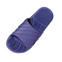 Goldweather Men Shower Sandal Slippers Quick Dry Open Toe Bath Slippers Non Slip Dorm Shoes(11/11.5,Navy)