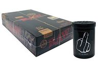 Herb Airtight Container Fresh Kettle with Raw Black Natural Rolling Papers 24 Count Box DC Crafts Nation- Middle Finger
