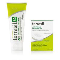 terrasil® Anti-fungal Treatment MAX + Anti-fungal Cleansing Soap - 6X Faster Doctor Recommended 100% Guaranteed All-Natural Soothing Clotrimazole OTC-Registered - Complete Treatment- 50g + Bar