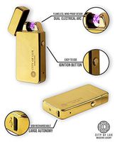 Dual Arc Classic Lighter USB Rechargeable Flameless and Windproof Electric Lighter