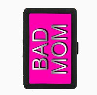 Bad Mom Funny Black Cigarette Case Holder Wallet RFID-blocking