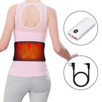 Rechargeable Heating Waist Belt - Far Infrared Electric Back Heat Pad Stomach Therapy Wraps with 3 Modes Pain Relief for Abdominal Stomach Lumbar Spine Arthritis, Strains, Sprains