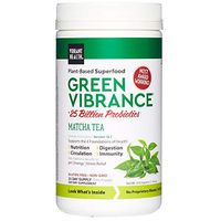 Vibrant Health, Green Vibrance Matcha Tea, Plant-Based Superfood Powder, 25 Billion Probiotics Per Scoop, Vegetarian and Gluten Free, 25 Servings