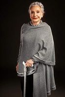 OrthoGlam “Silver Lining” Lightweight Crystal Bedazzled Cane - Fashionable Wooden Walking Stick for Balance Assistance