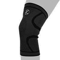 Compression Knee Sleeve for Runners- Best Knee Support for Arthritis Pain, Meniscus Tear, ACL, Pain, Injury, Knee Sleeve for Sleeping. Non-Slip Plus Size Knee Brace for Men, Women (L Black)