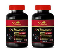 Men Fat Burner Supplements - L-GLUTAMINE - Glutamine Tablets - 2 Bottles 200 Capsules