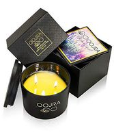 OOJRA Soy Essential Oil Scented Candle, Large 3 Wick w/Lid & Gift Box 13oz Eucalyptus Scented (+ Other Scent Options)