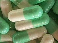 Empty Gelatin Capsules Size 3 Mint/White (1000)