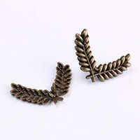 1Pair Vintage Men Metal Brooch Shirt Collar Pin Party Jewelry Accessories Gift Fashion Novelty Aesthetic Beauty Girl Design Style Women | Color - Bronze