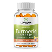 Swanson Turmeric Extract with Ginger Pectin Based Gummies - Tropical Paradise 60 Gummies