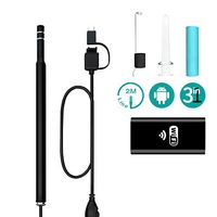 GSPOR 3 in 1 WiFi Otoscope Video Ear Cleaner Ear Magnifying Endoscope HD,Support Android 4.2 or Above, IOS8.0 or Higher/Windows/Mac