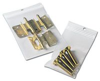 6" x 9" Clear Reclosable Poly Bag with Hang Hole (2 mil) (1000 Bags) - AB-270-29H