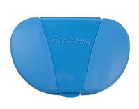 GMS Small Pocket Pill Box W/4 Compartments Holds up to 20 Pills Actual Size: 3.0”w X 2.0”d X .6”h Select Color (Pack of 1 Blue)