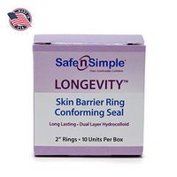 Safe N Simple Longevity Skin Barrier Rings 2", 10 Rings/Box