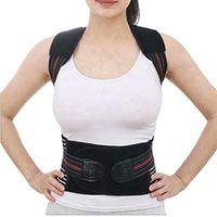 Back Posture Corrector for Women - Primate Posture Brace - Upper Back Brace Posture Support Black