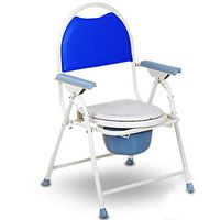 SJY Commode Chair Foldable Toilet Bowl Elderly Toilet Reinforce Non-Slip Toilet Chair Pregnant Woman Household Commode Chair Accessibility Non-Slip Bath Chair,A