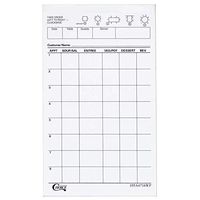 Choice 1 Part White Waiter / Waitress Order Pad - 10/Pack