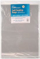 Darice, 12 Piece, Clear Self Sealing Bags