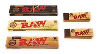 RAW Rolling Paper Bundle - King Size - 3 Pack Variety of Classic, Organic Hemp, Classic Black Papers, and RAW Tips