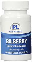 Progressive Labs Bilberry Supplement, 60 Count