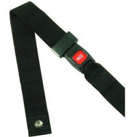 Seat Belt, Adult, Black Push Button Size:2” x 48”