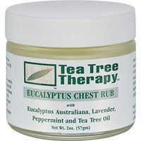 Tea Tree Therapy Eucalyptus Chest Rub Eucalyptus Australiana Lavender Peppermint and Tea Tree Oil - 2 oz