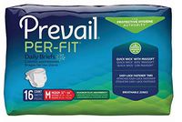 Prevail Per-Fit Incontinence Protective Underwear, Maximum Plus Absorbency, Med, 16 Count (Single Pack)