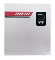 iHeat Tankless AHS24-D 240V 100A 24KW Stainless Steel Enclosure 3/4" MIP 16" by 17" by 3.5" Electric Water Heater, 17.5 lb